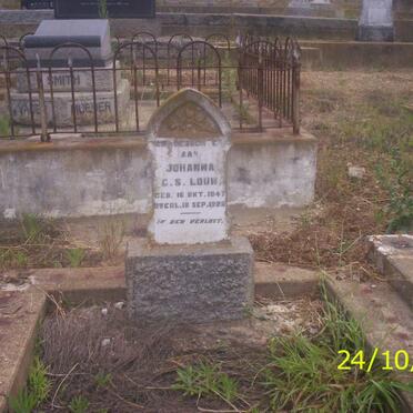 LOUW Johanna C.S. 1847-1928