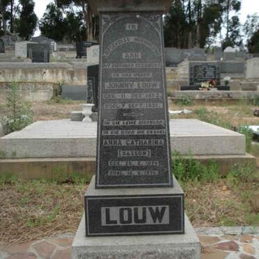 LOUW Johny 1873-1931 &amp; Anna Catharina BASSON 1873-197?