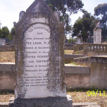 LOUW Pieter J. ?-? &amp; Catharina Hendrina HOFFMAN ?-?