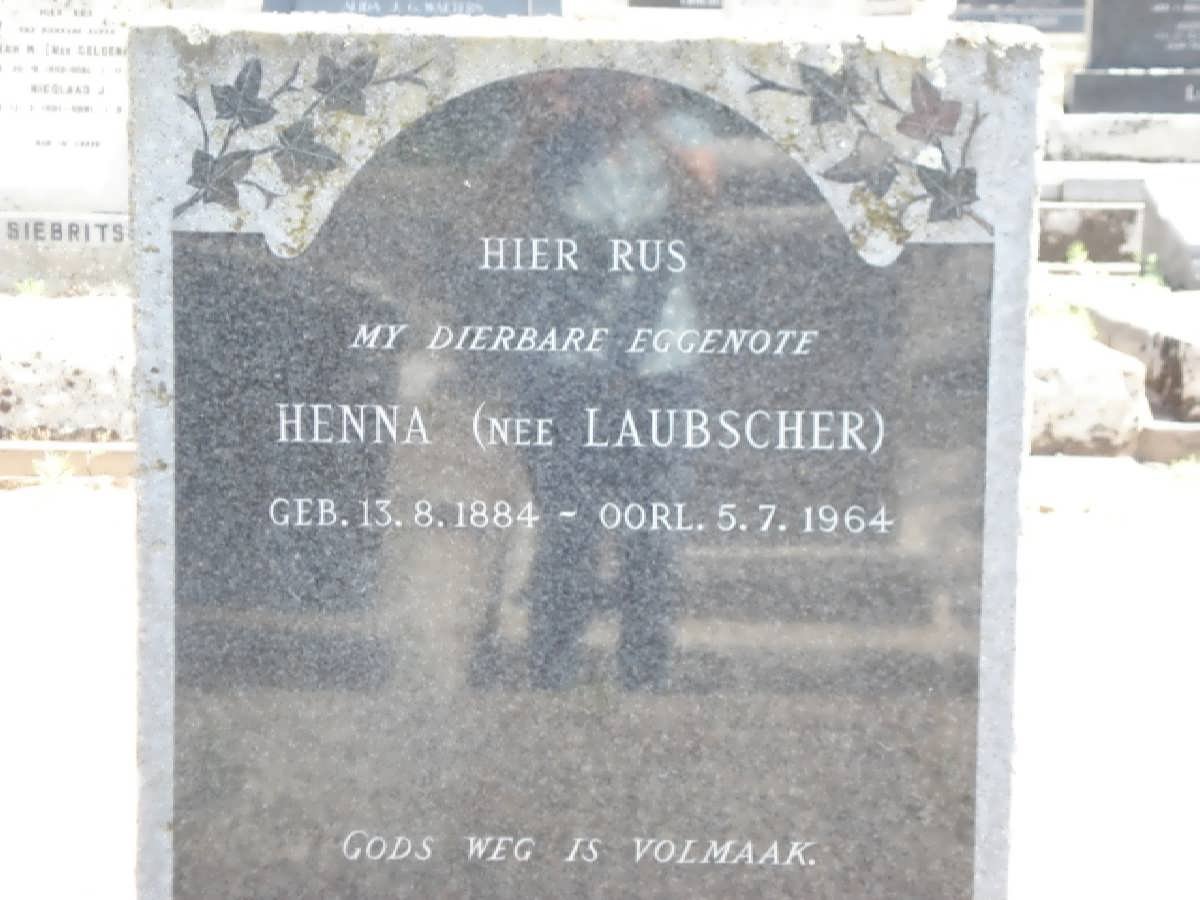 LAUBSCHER Henna 1884-1964