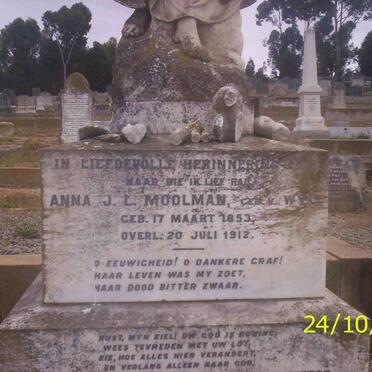 MOOLMAN Anna J. L. nee VAN WYK 1853-1912