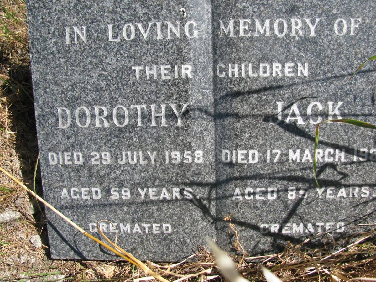 NORMAN Dorothy -1958 :: NORMAN Jack  198?
