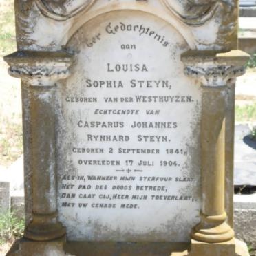 STEYN Louisa Sophia nee VAN DER WESTHUIZEN 1841-1904