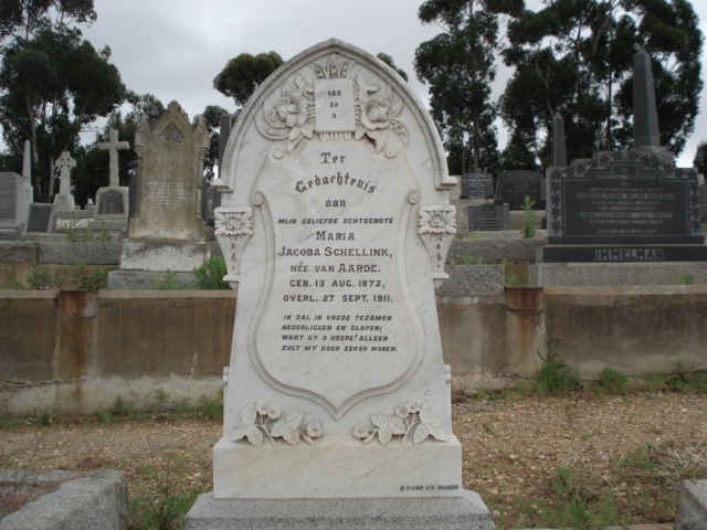 SCHELLINK Maria Jacoba nee VAN AARDE 1872-1911