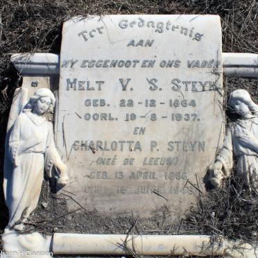 STEYN Melt V.S. 1864-1937 &amp; Charlotta P. DE LEEUW 1886-1946