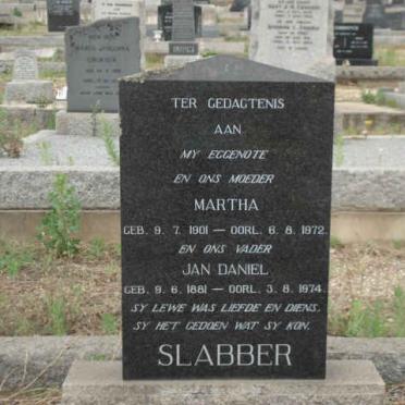 SLABBER Jan Daniel 1881-1974 en Martha 1901-1972