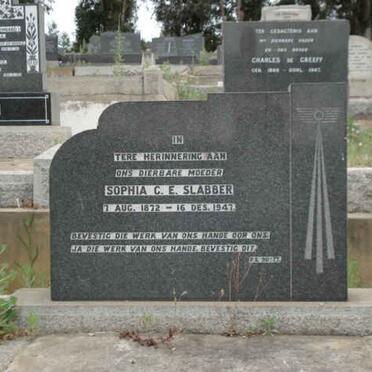 SLABBER Sophia C.E. 1872-1947