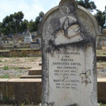 SMITH Martin J.J. 1832-1910 &amp; Martha Catharina LOMBARD 1832-1896