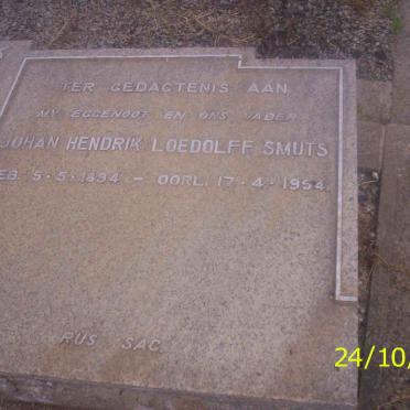 SMUTS Johan Hendrik Loedolff 1894-1954