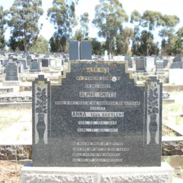 SMUTS Alphy -1942 &amp; Anna BRESLER 1898-1987