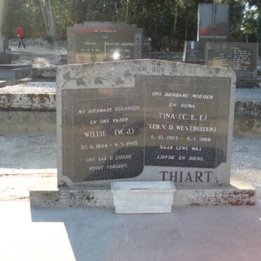 THIART W.J. 1894-1965 &amp; C.E.E. V.D. WESTHUIZEN 1903-1988