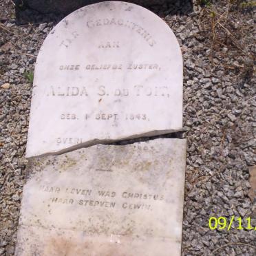 TOIT Alida S., du 1843-1903