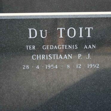TOIT Christiaan P.J., du 1954-1992