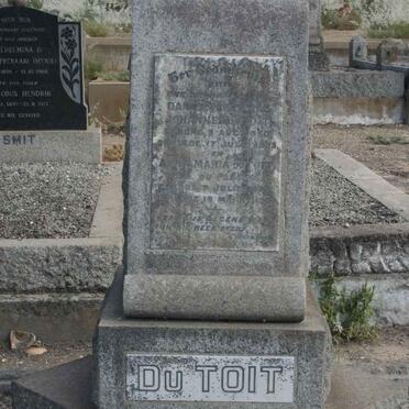 TOIT Daniel Nicolaas Johannes, du 1850-1905 &amp; Anna Maria DU PLESSIS 1856-1903