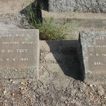 TOIT C.H., du -1937 &amp; W.H. VAN SCHOOR -1968
