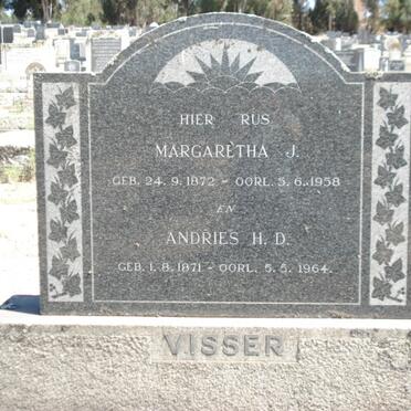 VISSER Andries H.D. 1871-1964 &amp; Margaretha J. 1872-1958