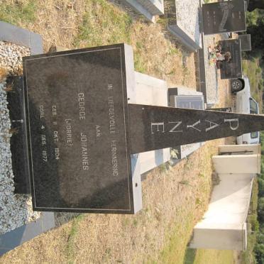 PAYNE George Johannes 1904-1977