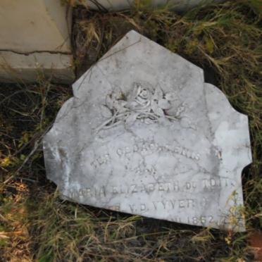 TOIT Maria Elizabeth, du nee V.D. VYVER 1832-1900 