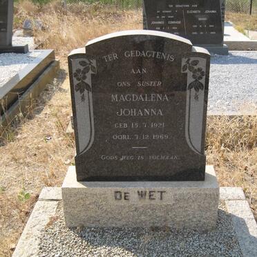 WET Magdalena Johanna, de 1921-1969