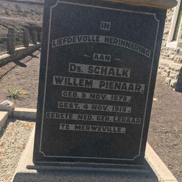 PIENAAR Schalk Willem 1878-1918 &amp; Sara Christina ROOS 1884-1951