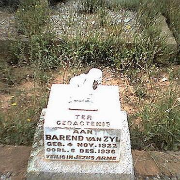 ZYL Barend, van 1922-1936