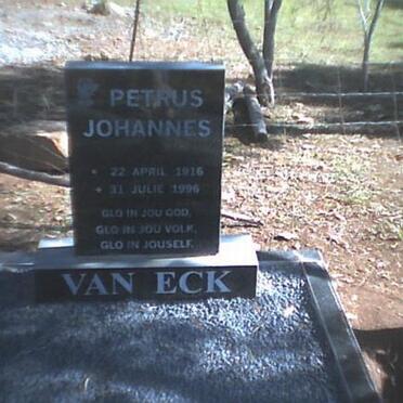 ECK Petrus Johannes, van 1916-1996