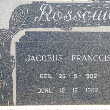 ROSSOUW Jacobus Francois 1902-1962