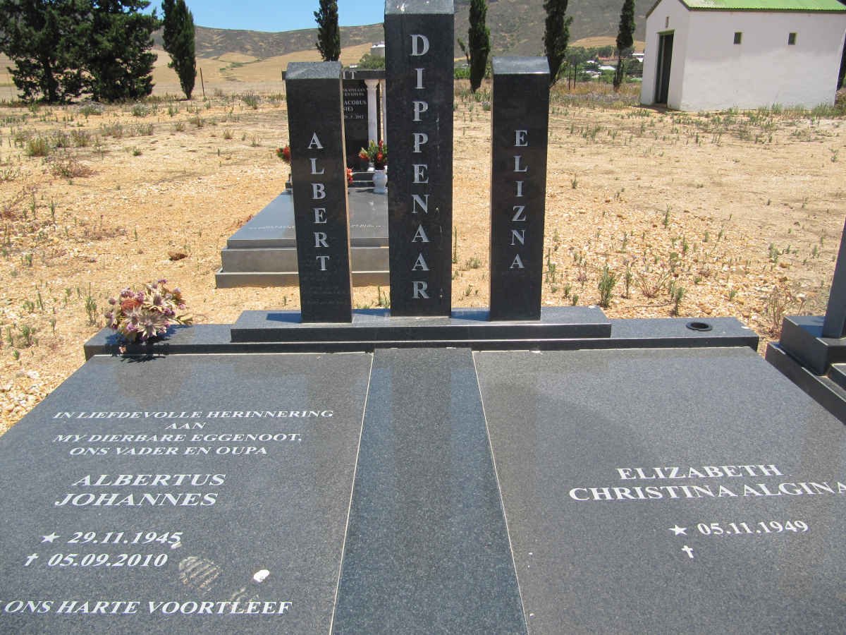 DIPPENAAR Albertus Johannes 1945-2010 &amp; Elizabeth Christina Algina 1949-
