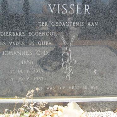 VISSER Johannes C.D. 1925-1987