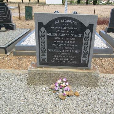 ZYL Willem Johannes, van 1901-1967 &amp; Susanna Sophia Maria CARSTENS 1902-1982