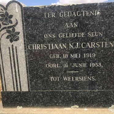 CARSTENS Christiaan N.J. 1919-1953