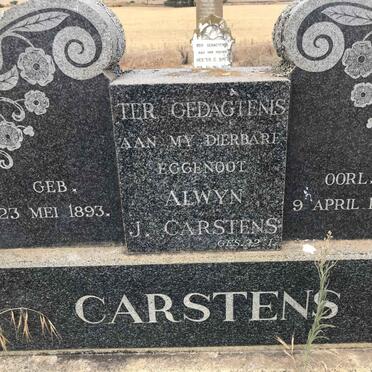 CARSTENS Alwyn J. 1893-1957