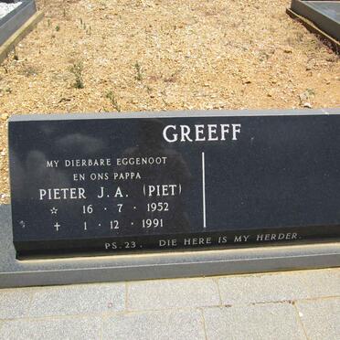GREEFF Pieter J.A. 1952-1991