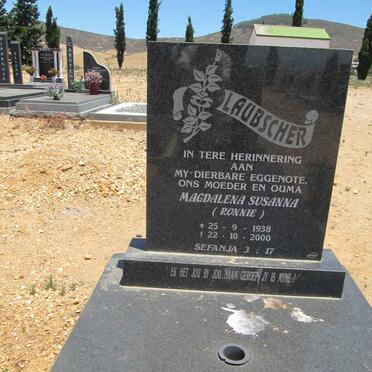 LAUBSCHER Magdalena Susanna 1938-2000