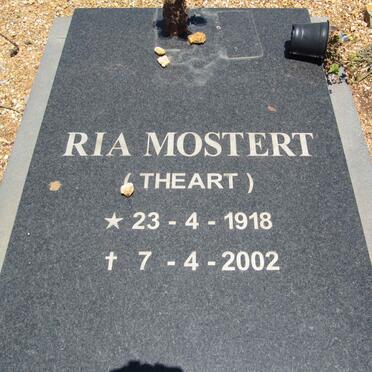MOSTERT Ria nee THEART 1918-2002