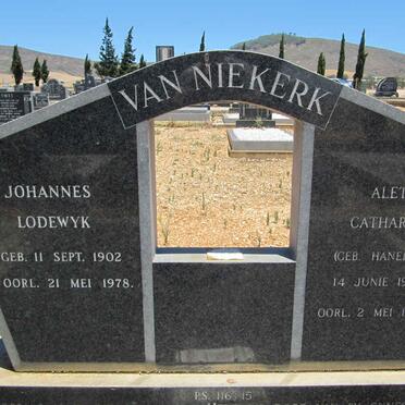 NIEKERK Johannes Lodewyk, van 1902-1978 &amp; Aletta Catharina HANEKOM 1906-1975