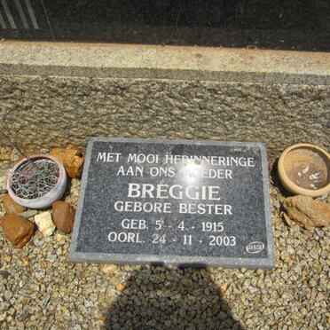 SCHREUDER Breggie nee BESTER 1915-2003