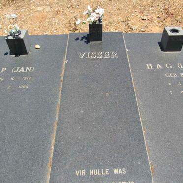 VISSER J.P. 1912-1994 &amp; H.A.G. BRAND 1925-1999