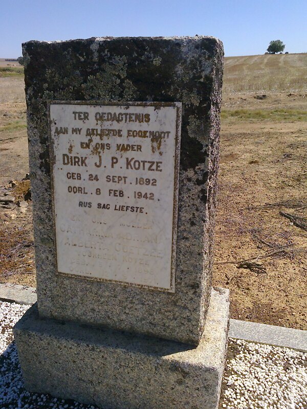KOTZE Dirk J.P. 1892-1942