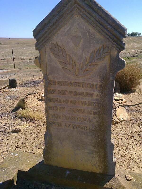 HANEKOM Anna C.D. nee VAN ZYL 1890-1926