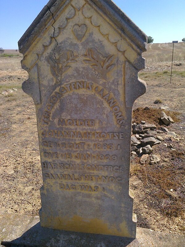 KOTZE Johanna H. 1863-1909