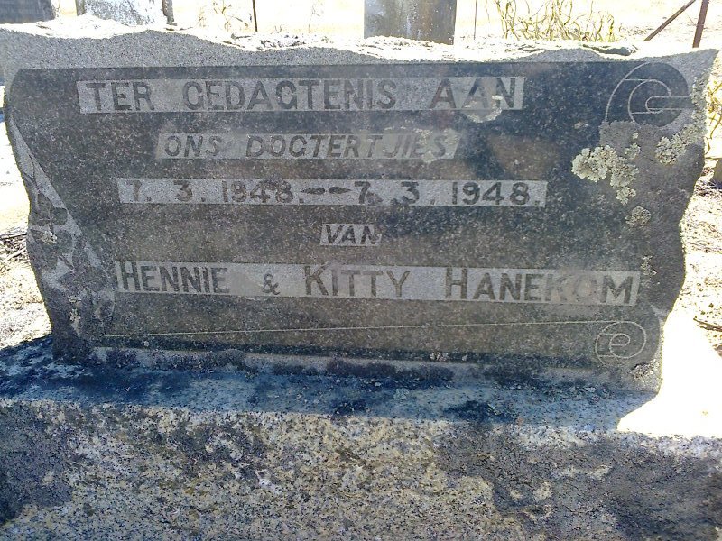 HANEKOM Dogtertjies 1948-1948