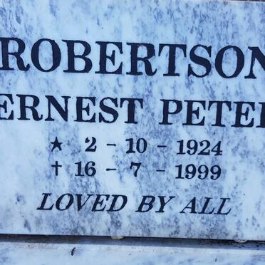 ROBERTSON Ernest Peter 1924-1999