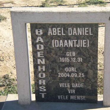 BADENHORST Abel Daniel 1915-2004