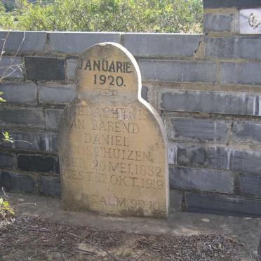 OOSTHUIZEN Barend Daniel 1832-1919