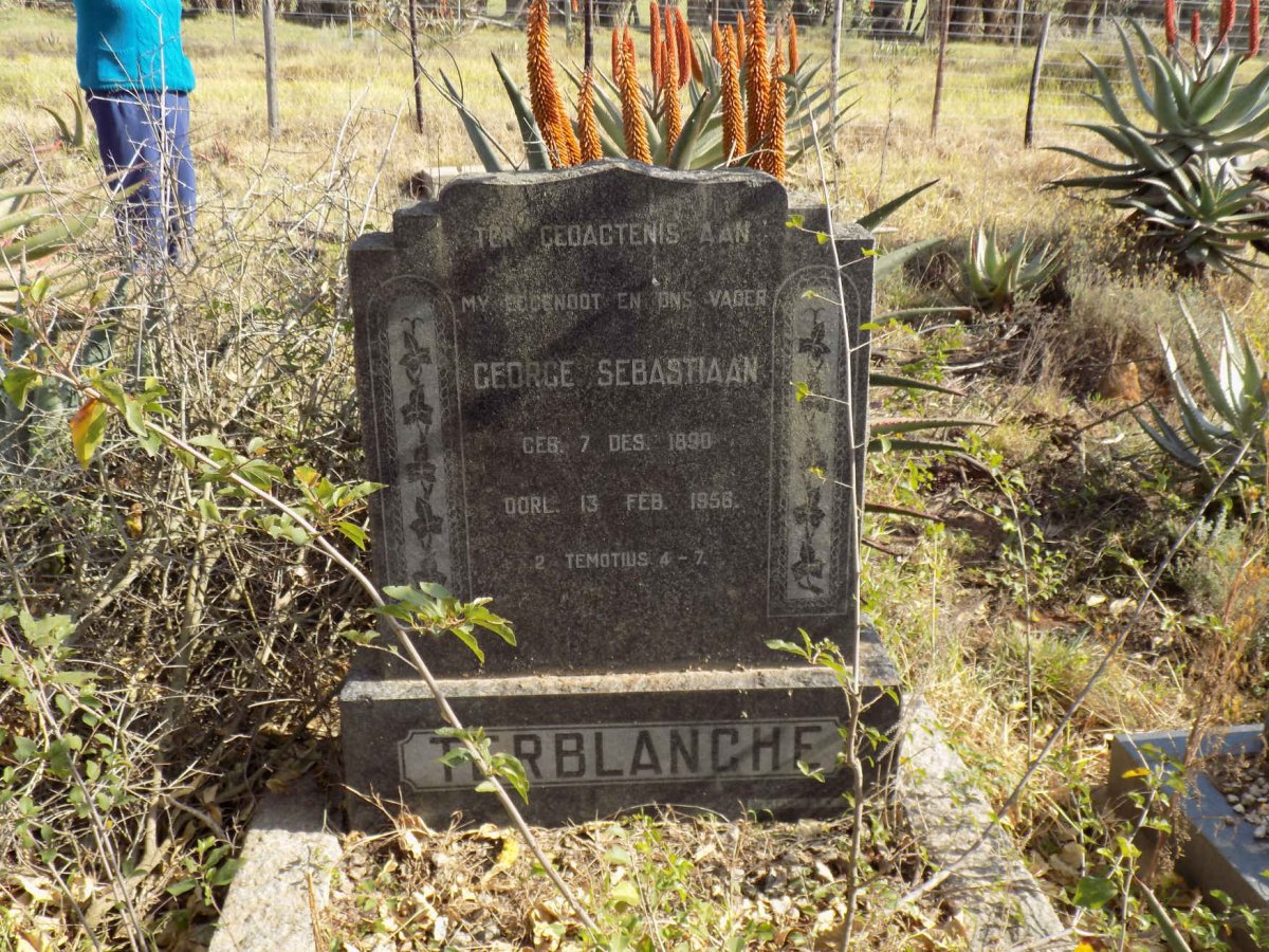 TERBLANCHE George Sebastiaan 1890-1956