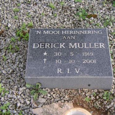 MULLER Derick 1919-2001