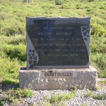 OOSTHUIZEN Willem Jacobus 1881-1947 &amp; Elizabeth Maria LE ROUX 1888-1949