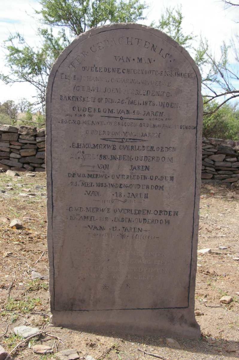 MERWE Elsie Johanna Catharina, van der nee VILJOEN -1878