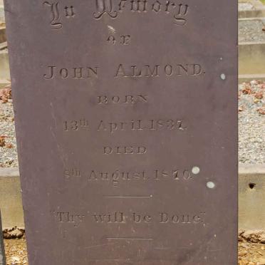 ALMOND John 1837-1870